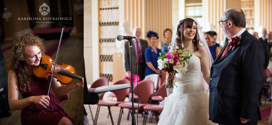 Playfair Library Hall wedding