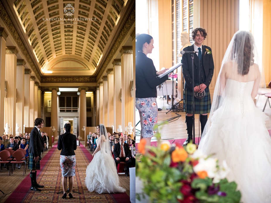 Playfair Library Hall wedding