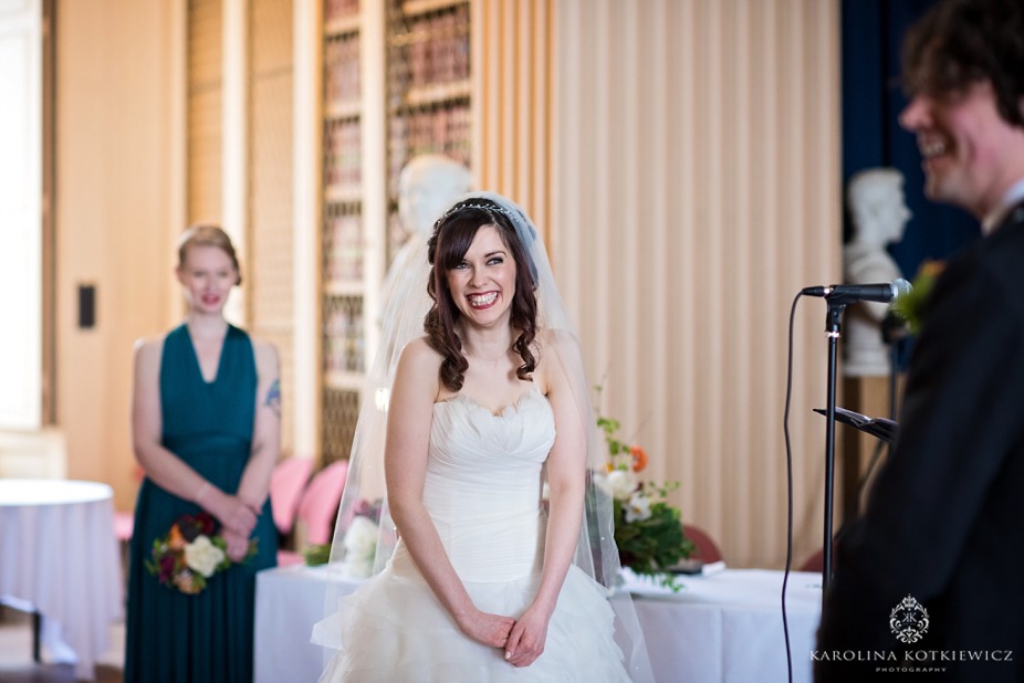 Playfair Library Hall wedding