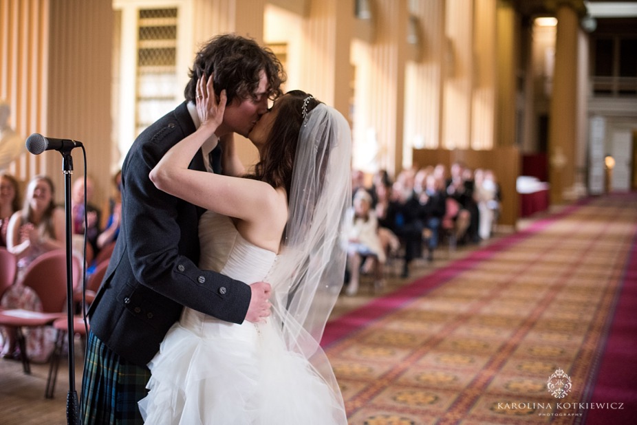 Playfair Library Hall wedding