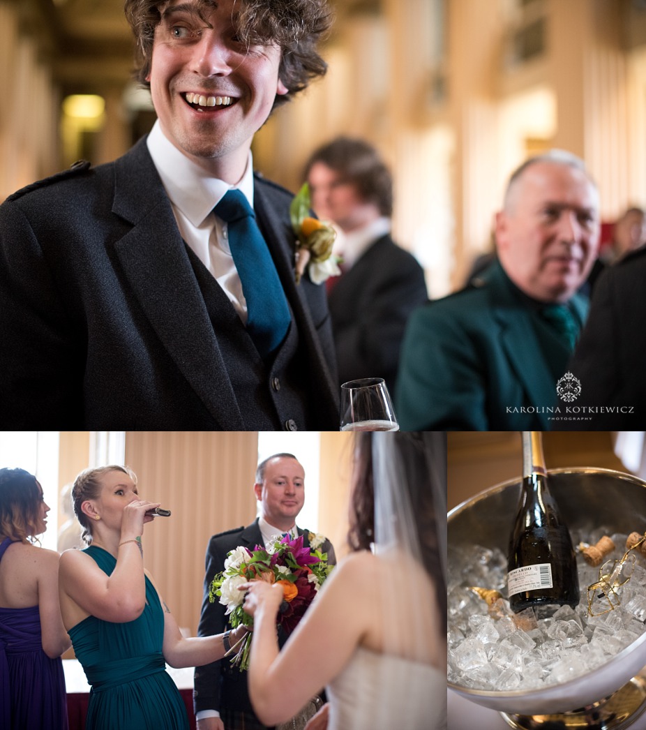 Playfair Library Hall wedding