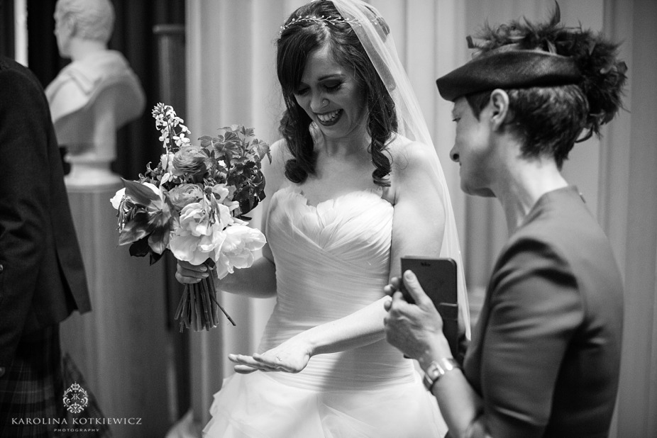 Playfair Library Hall wedding