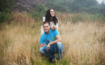 Save the date: Stella + Grant, Edinburgh Arthur’s Seat