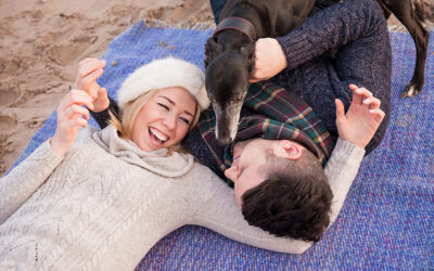 Save the date: Katie + John, Tyninghame Beach