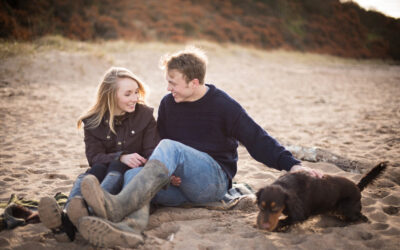 Gullane Beach with Katherine and Harry – Save The Date