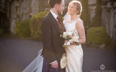 Roxburghe Hotel spring wedding with Kim and Chris