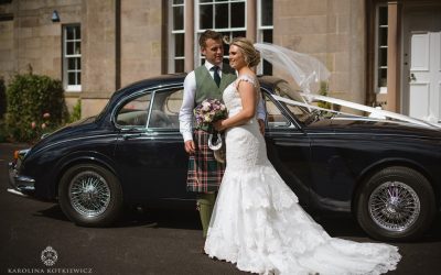 Sweet Glencorse House wedding of Emma & Stu